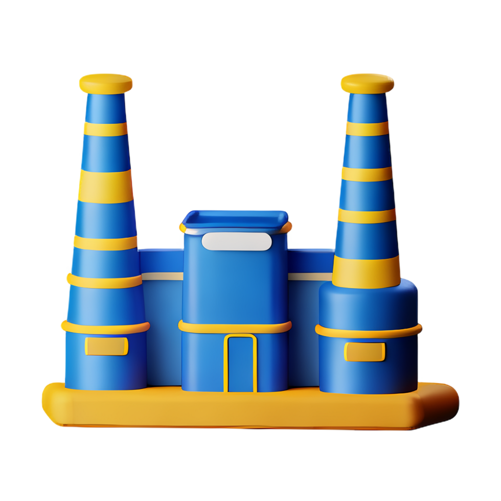 usine 3d le rendu icône illustration png