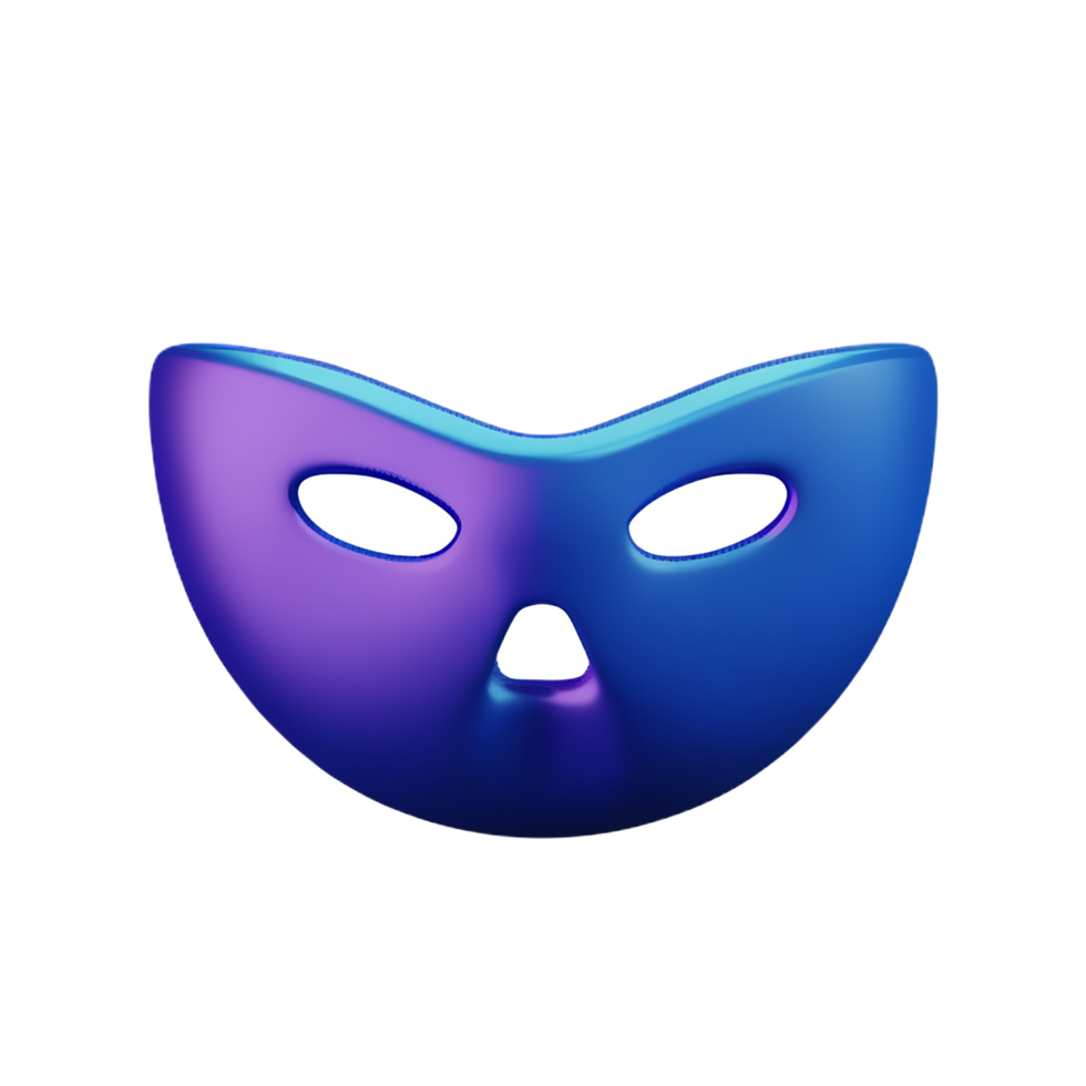 mask 3d rendering icon illustration png