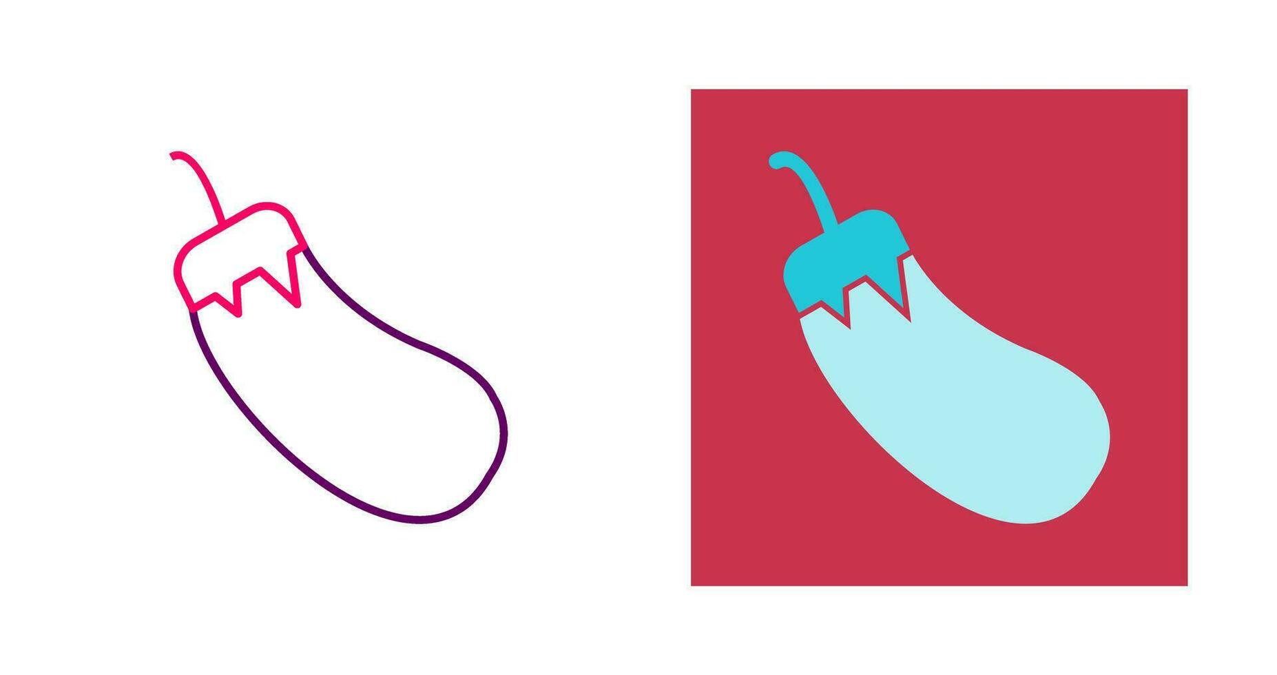 Eggplant Vector Icon