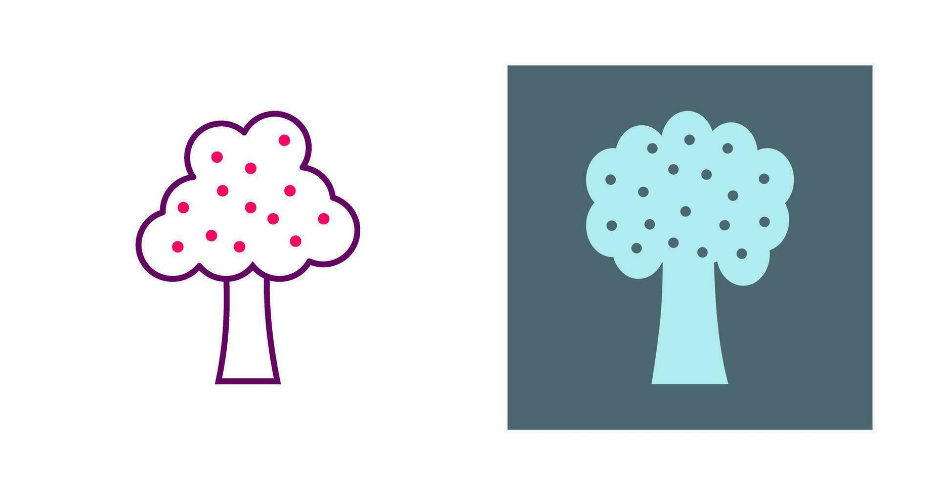 Fruit Tree Vector Icon