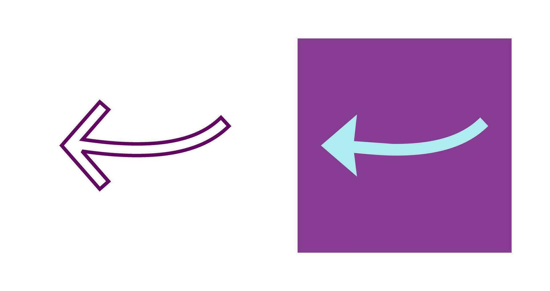 Arrow Pointing Left Vector Icon