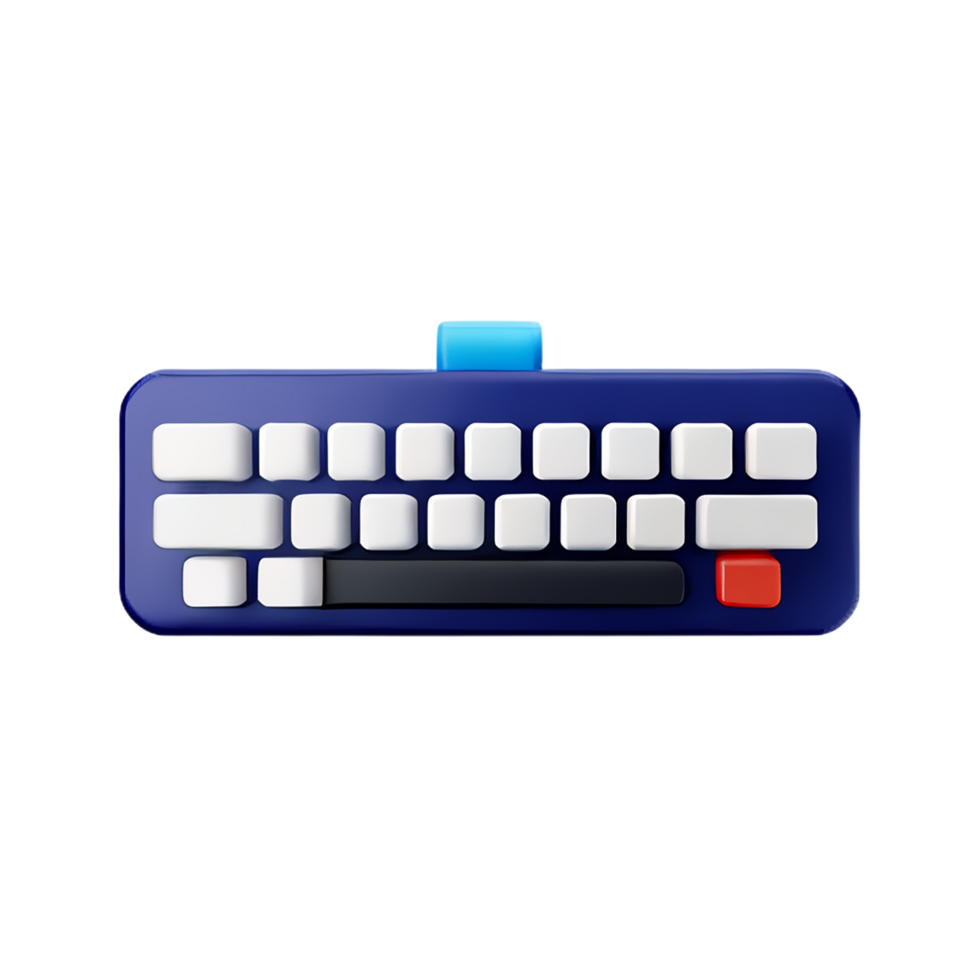 Tastatur 3d Rendern Symbol Illustration png