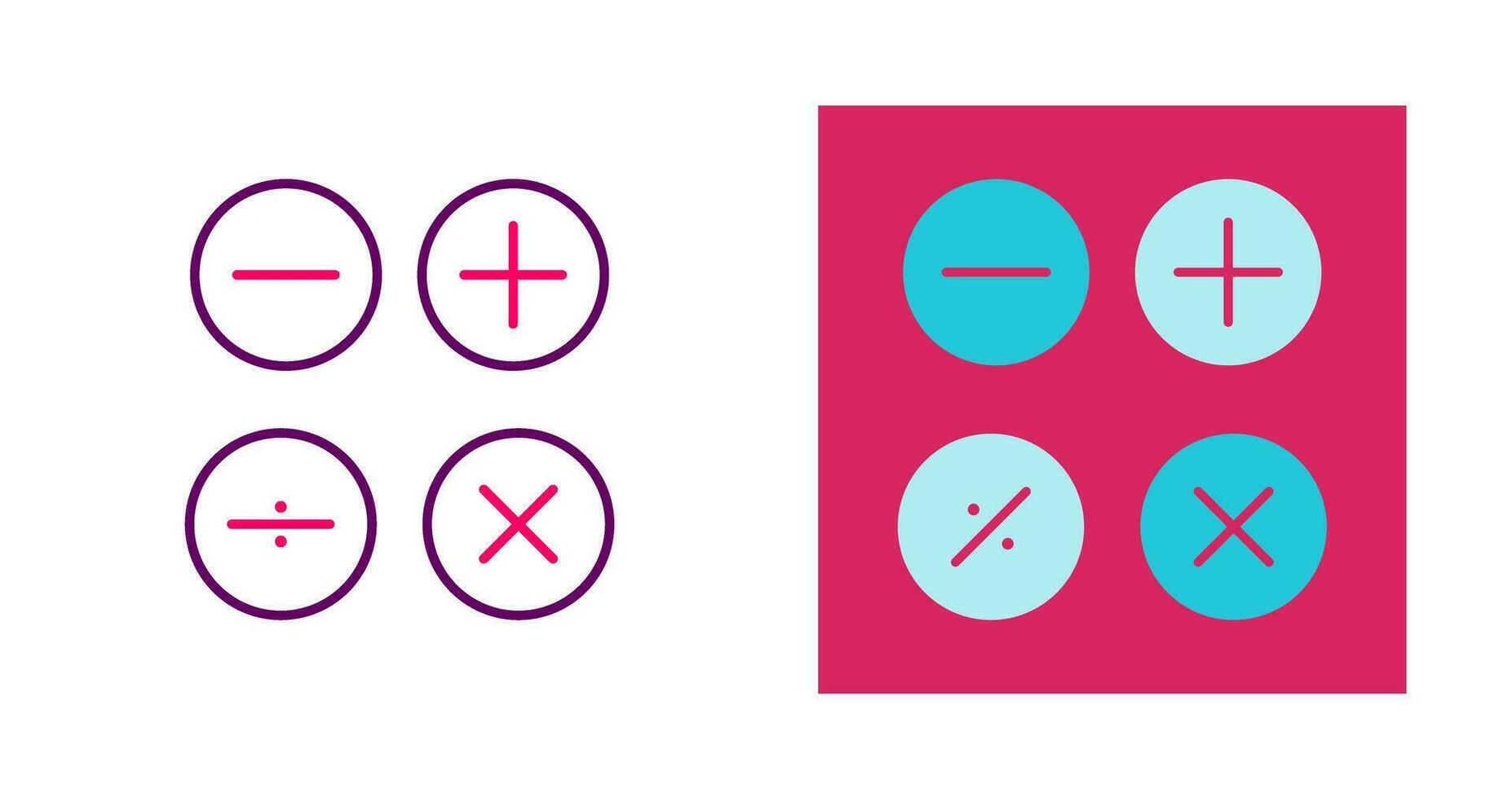 Math Symbols Vector Icon