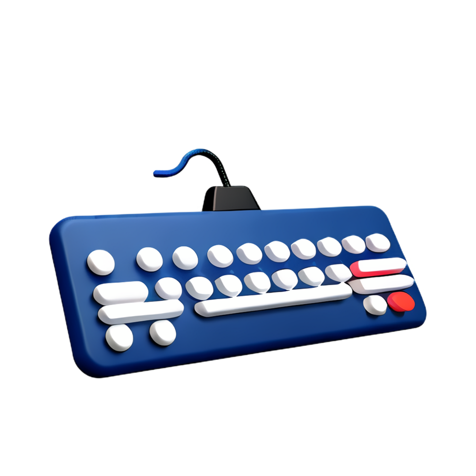 Tastatur 3d Rendern Symbol Illustration png