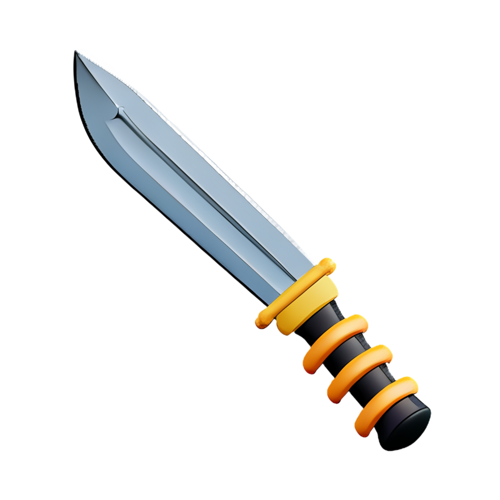 sword 3d rendering icon illustration png