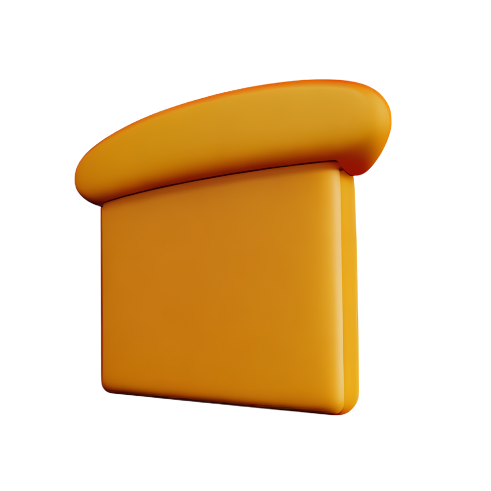 bread 3d rendering icon illustration png