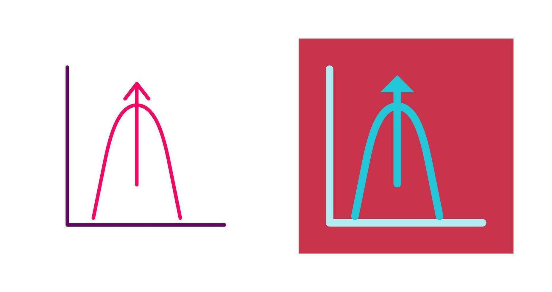 Bell Shaped Graph Vector Icon