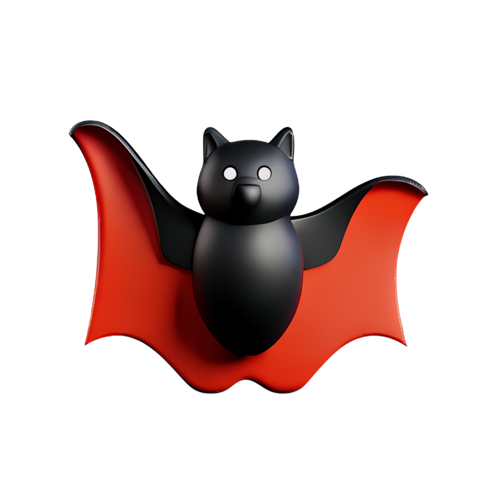 bat 3d rendering icon illustration png