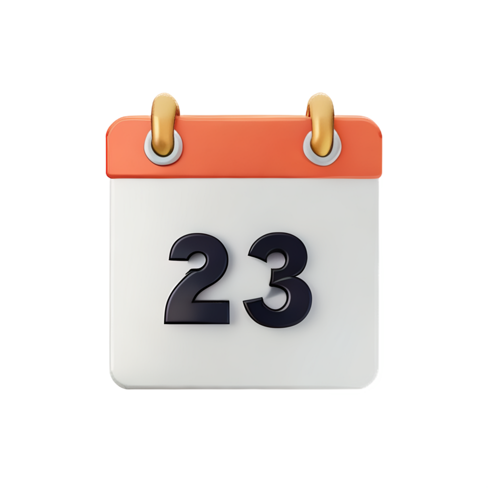 calendar 3d icon illustration png