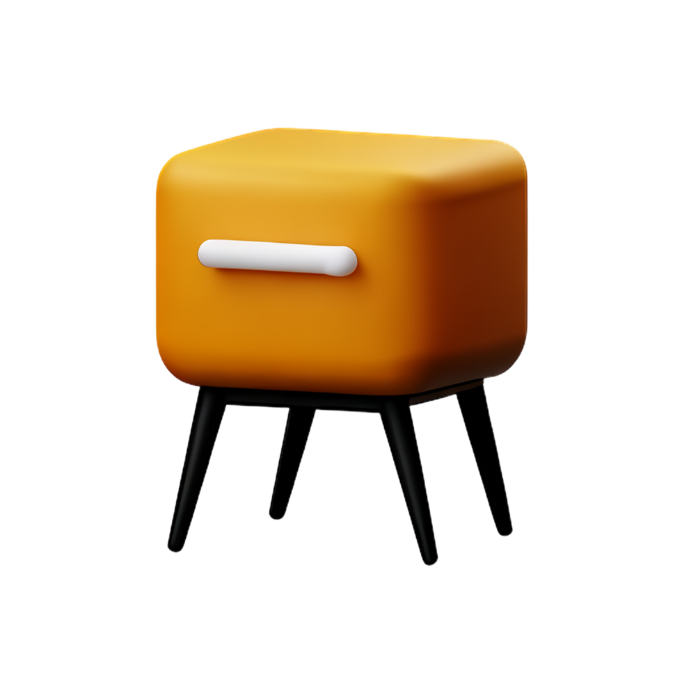 furniture 3d rendering icon illustration png
