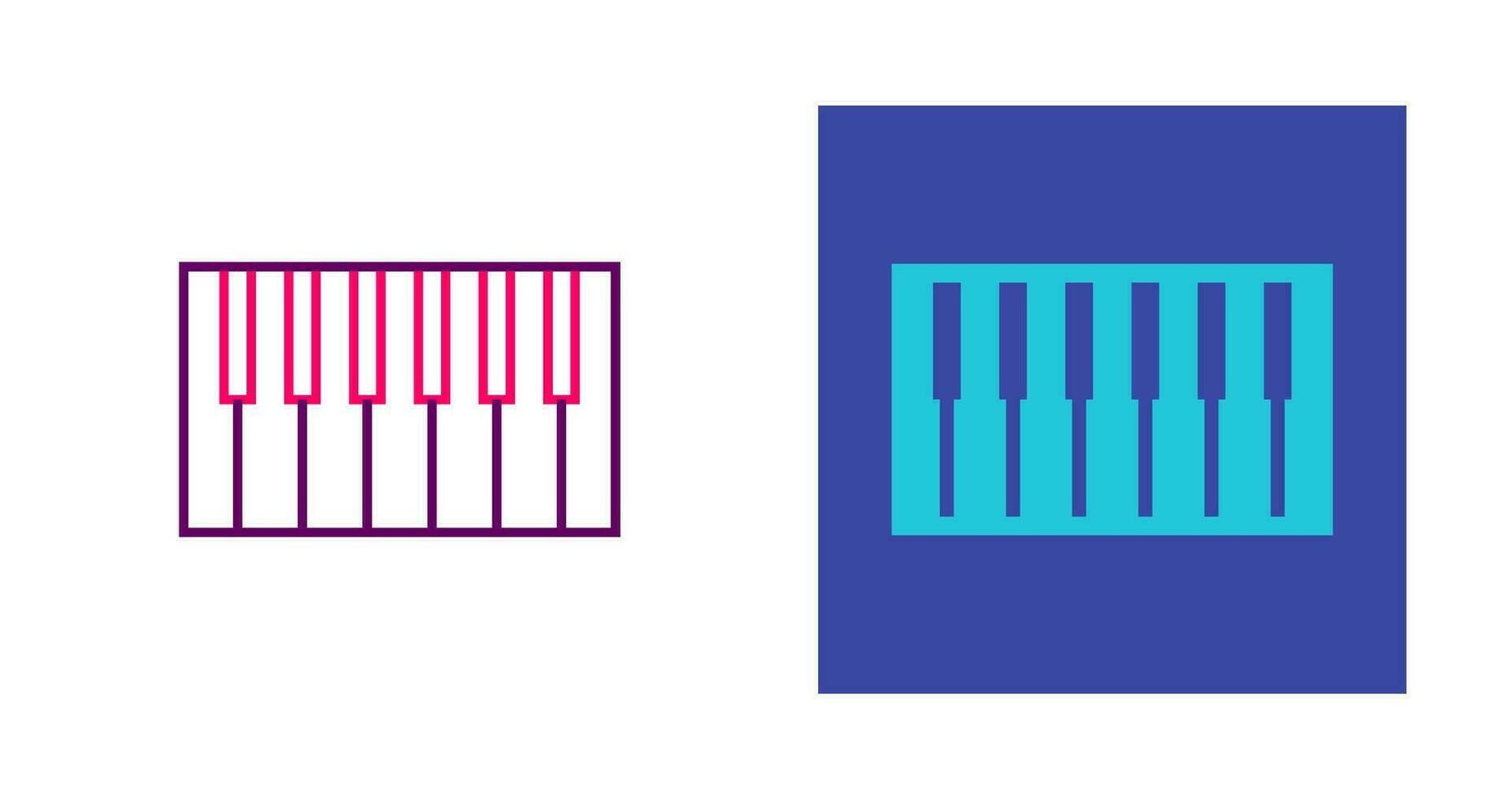 Piano Keyboard Vector Icon