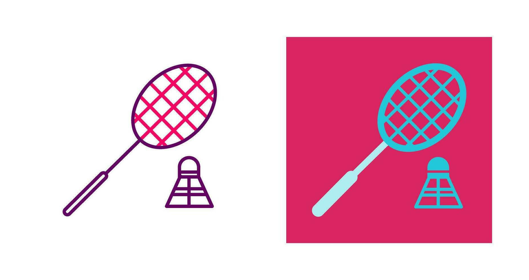 Badminton Vector Icon