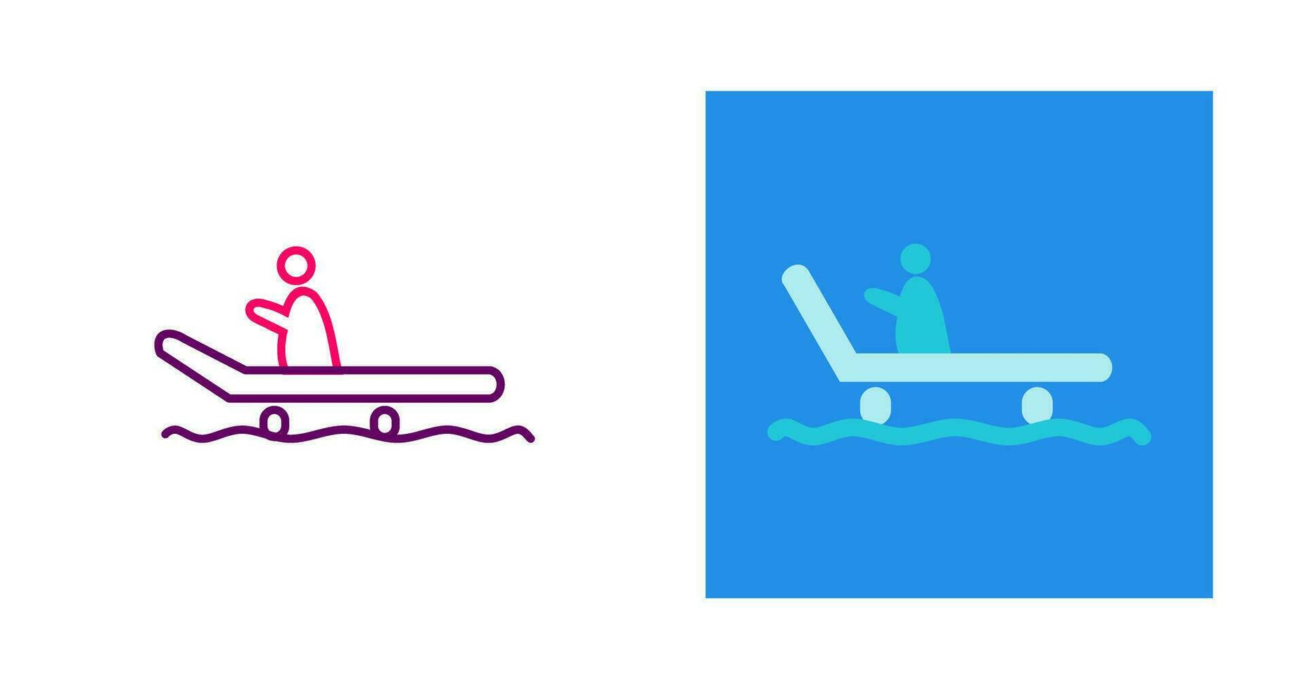 Riding Sled Vector Icon