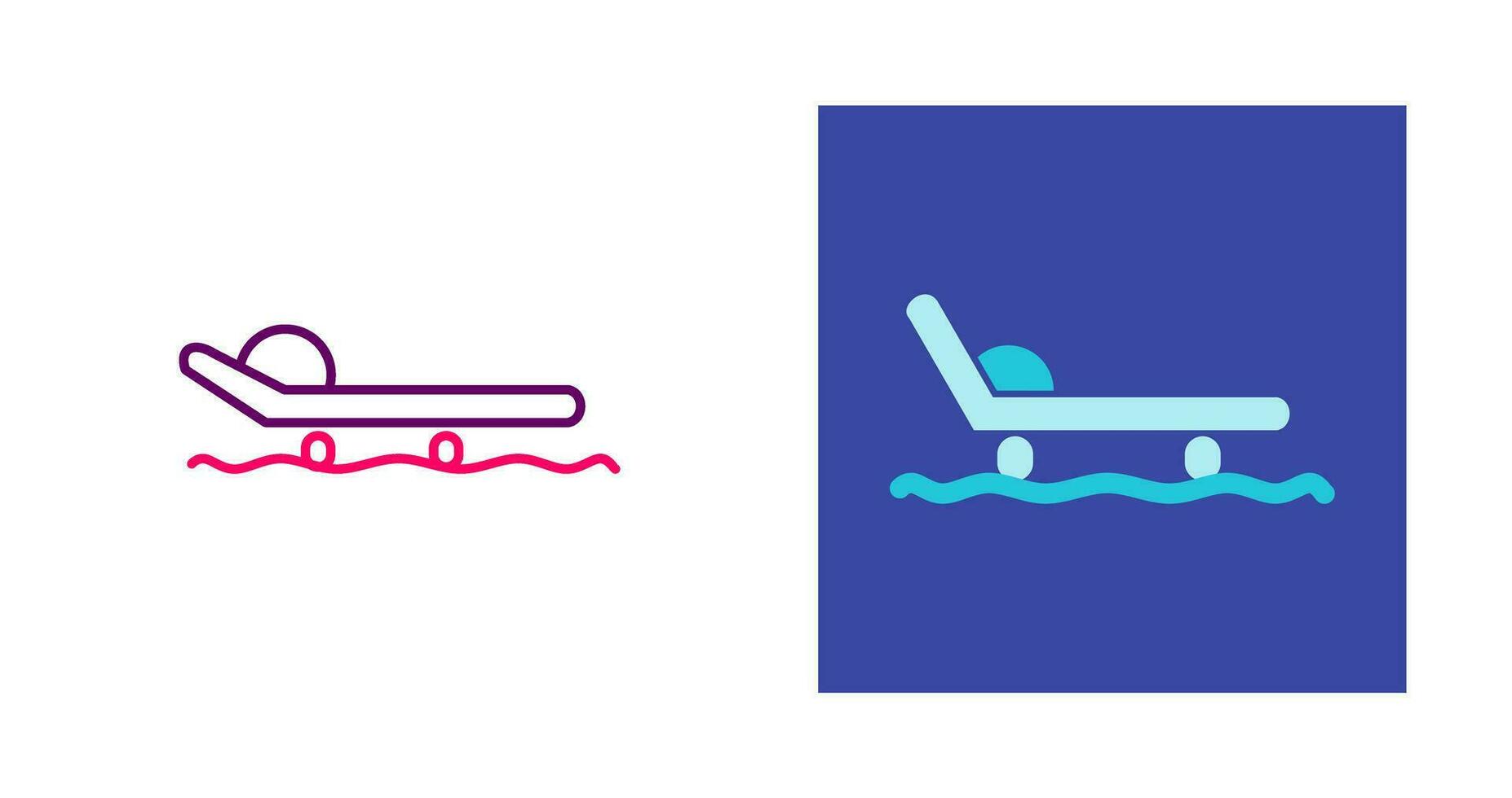 Sled with seat Vector Icon