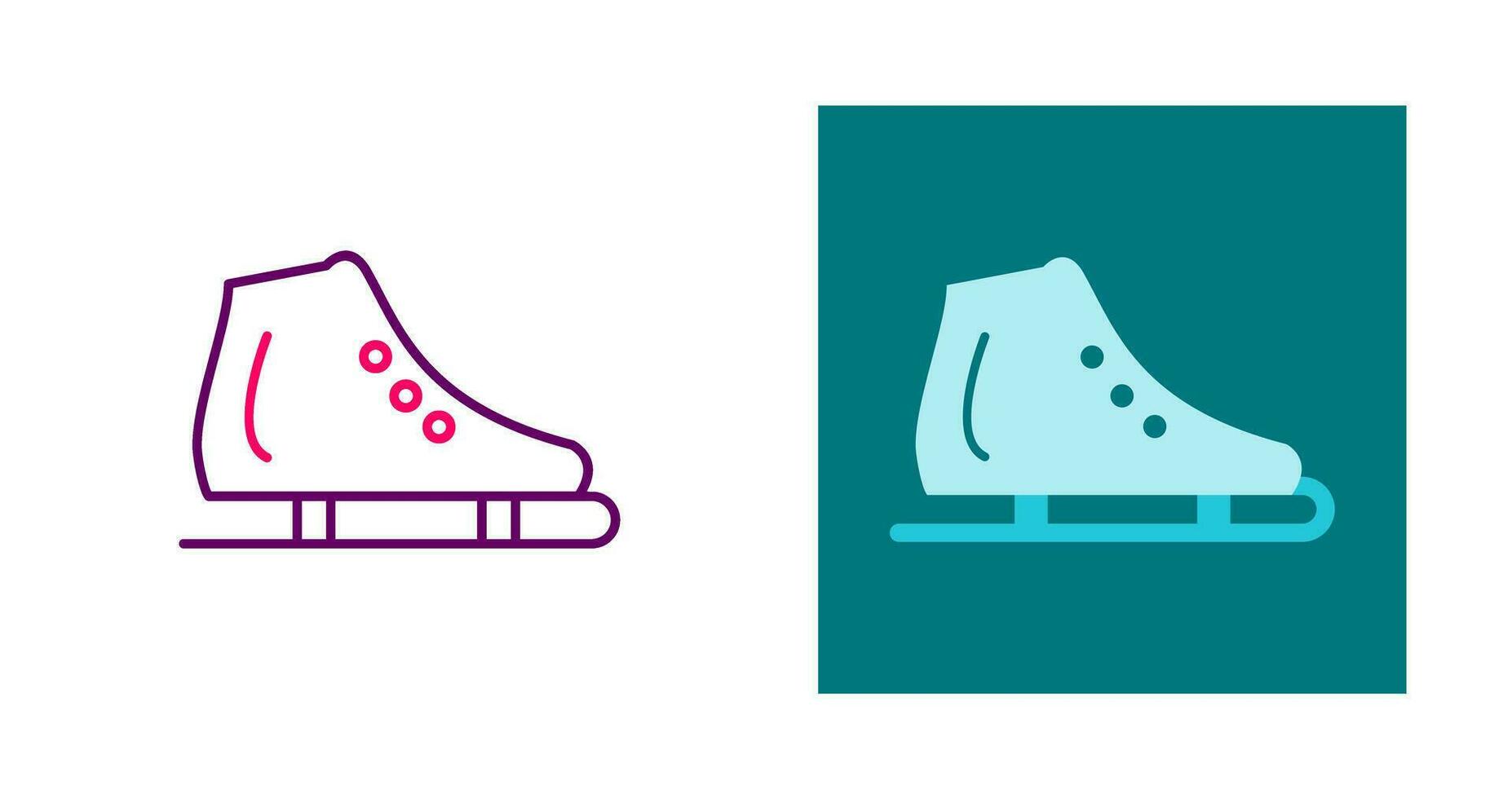 Ice Skating Shoe Vector Icon