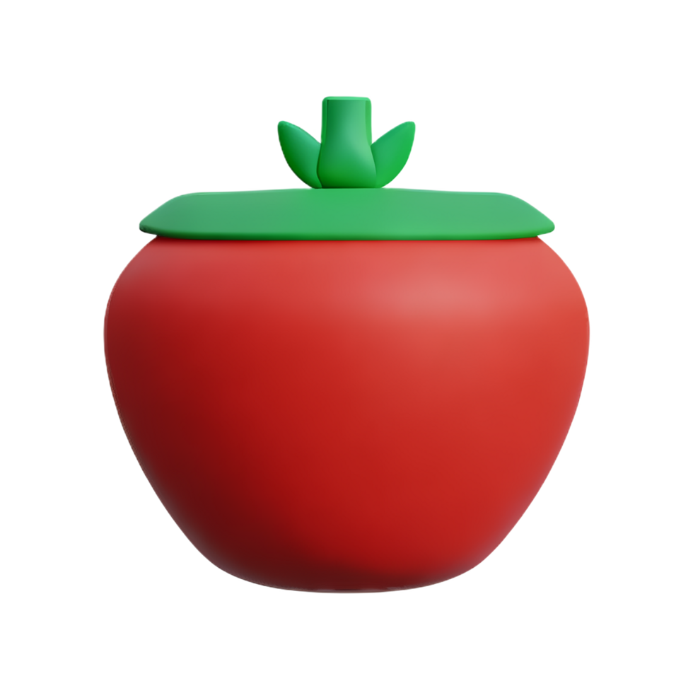 tomato 3d rendering icon illustration png