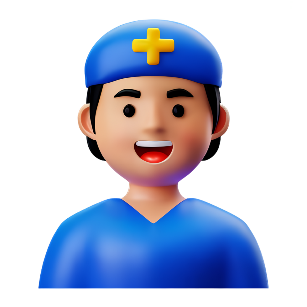 nurse 3d rendering icon illustration png