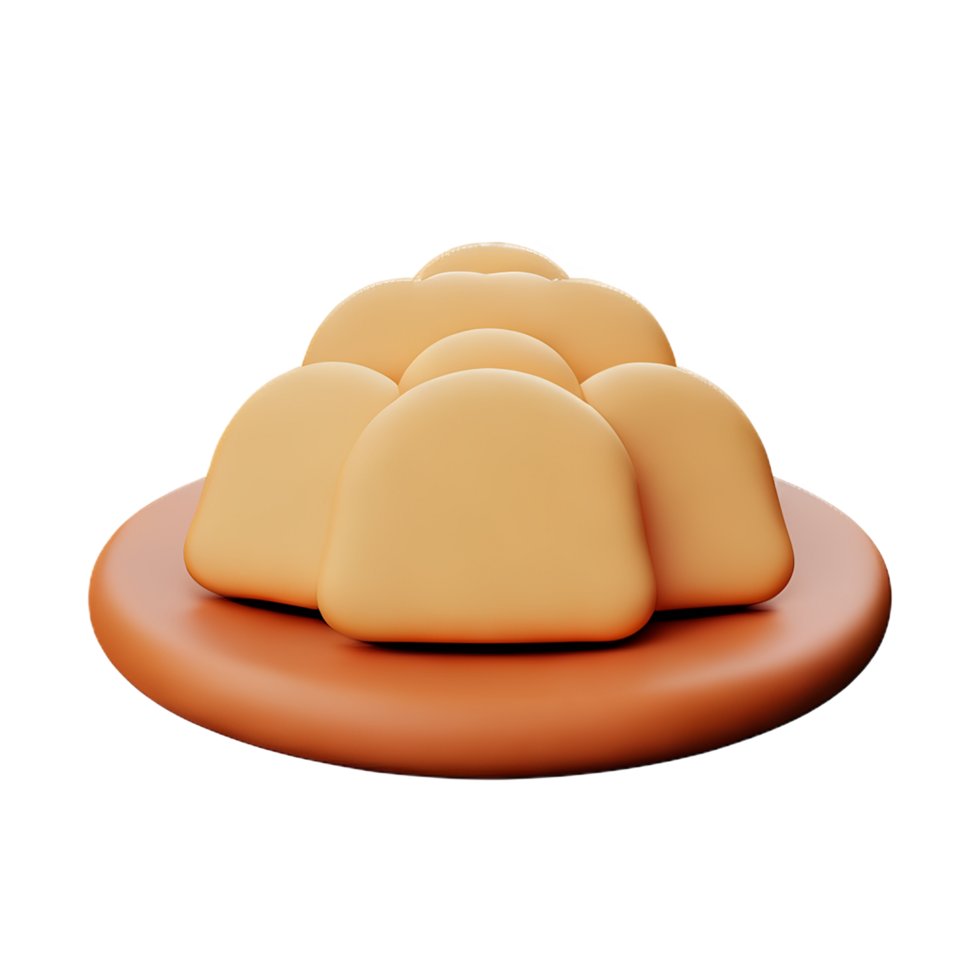 koekjes 3d renderen icoon illustratie png