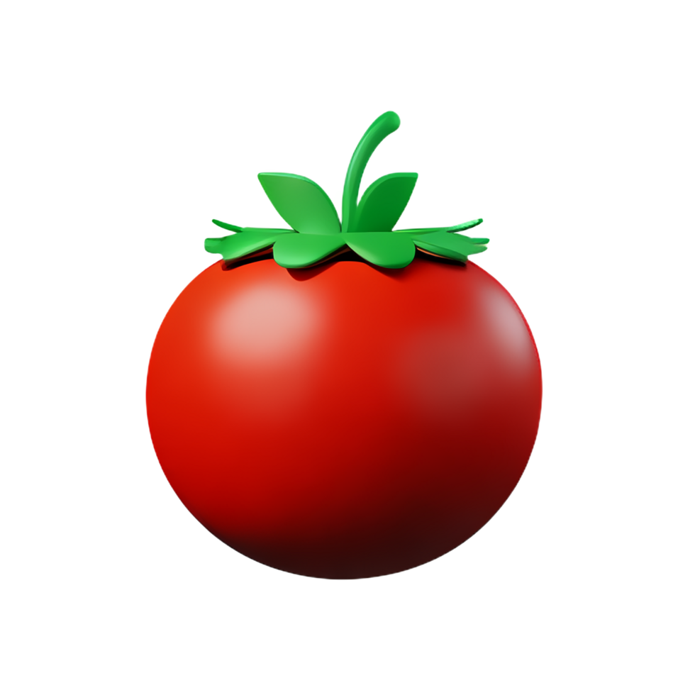 tomato 3d rendering icon illustration png