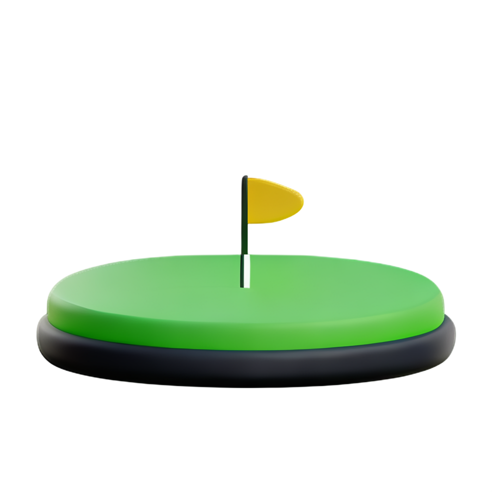 Golf 3d Rendern Symbol Illustration png