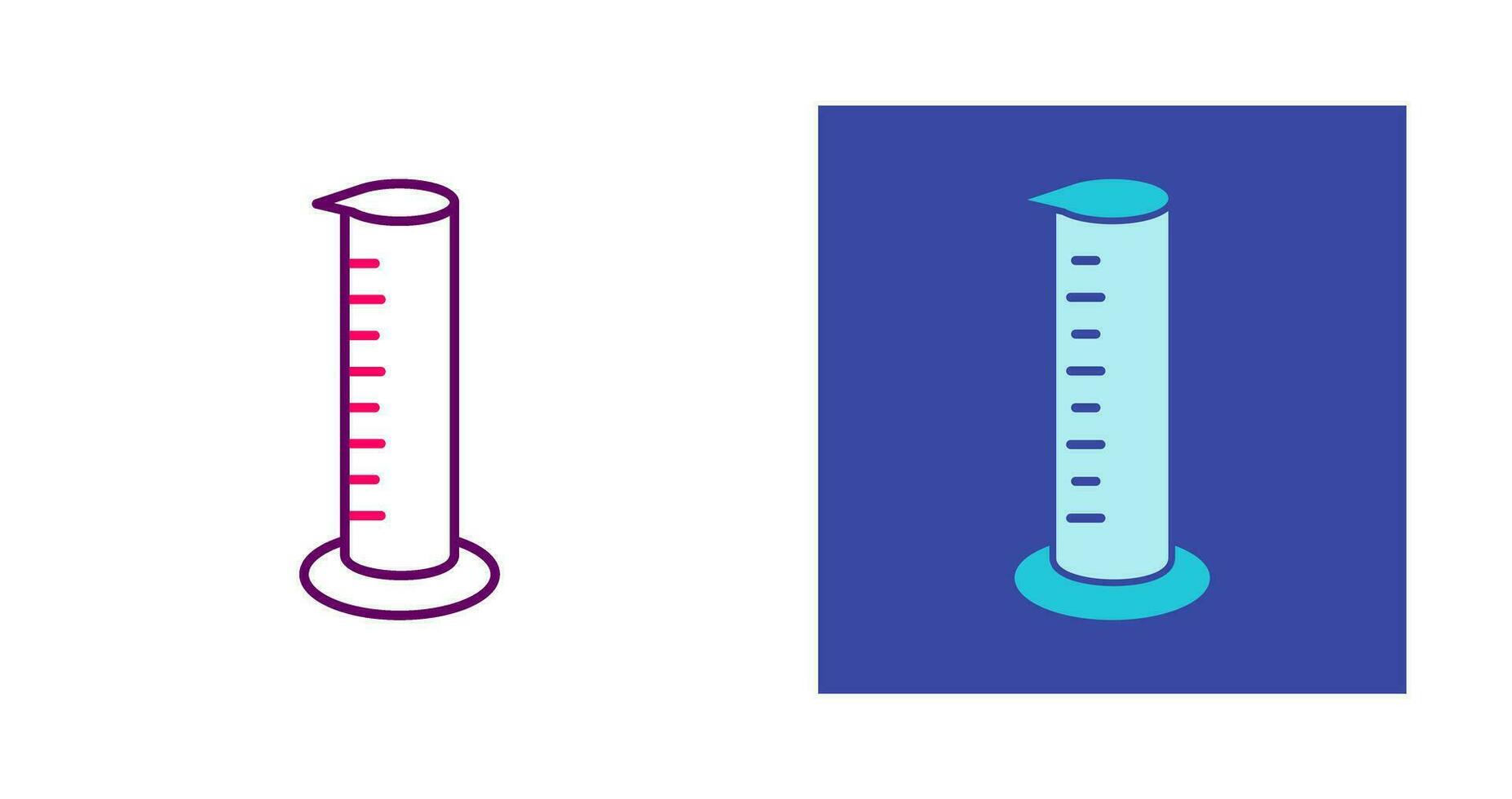 Graduated Cylinders Vector Icon