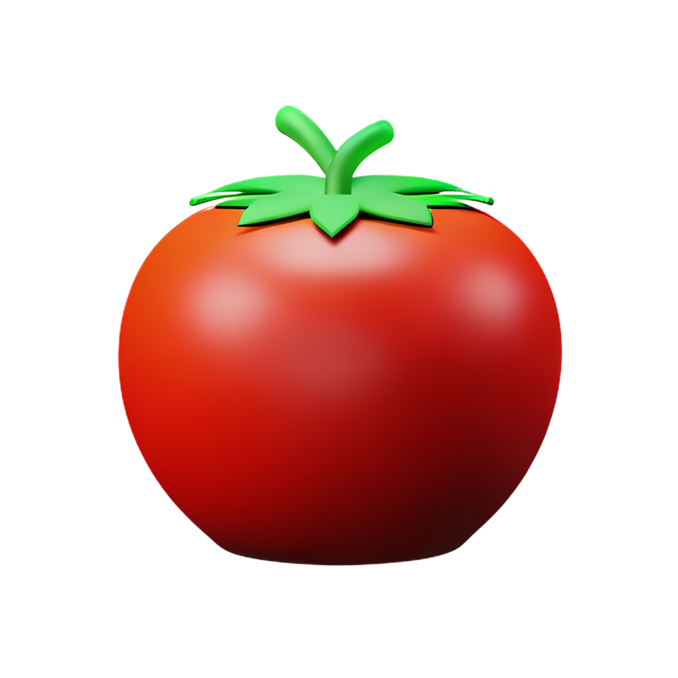 tomato 3d rendering icon illustration png