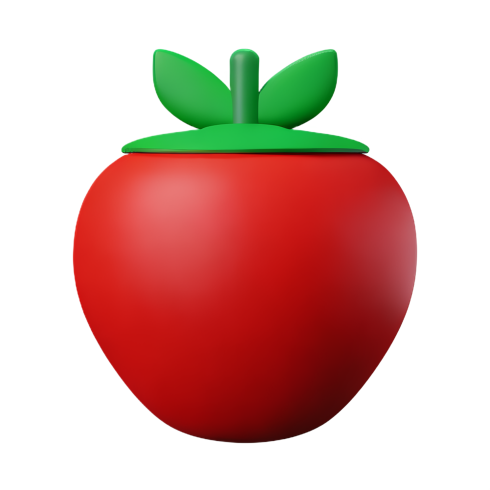 tomato 3d rendering icon illustration png