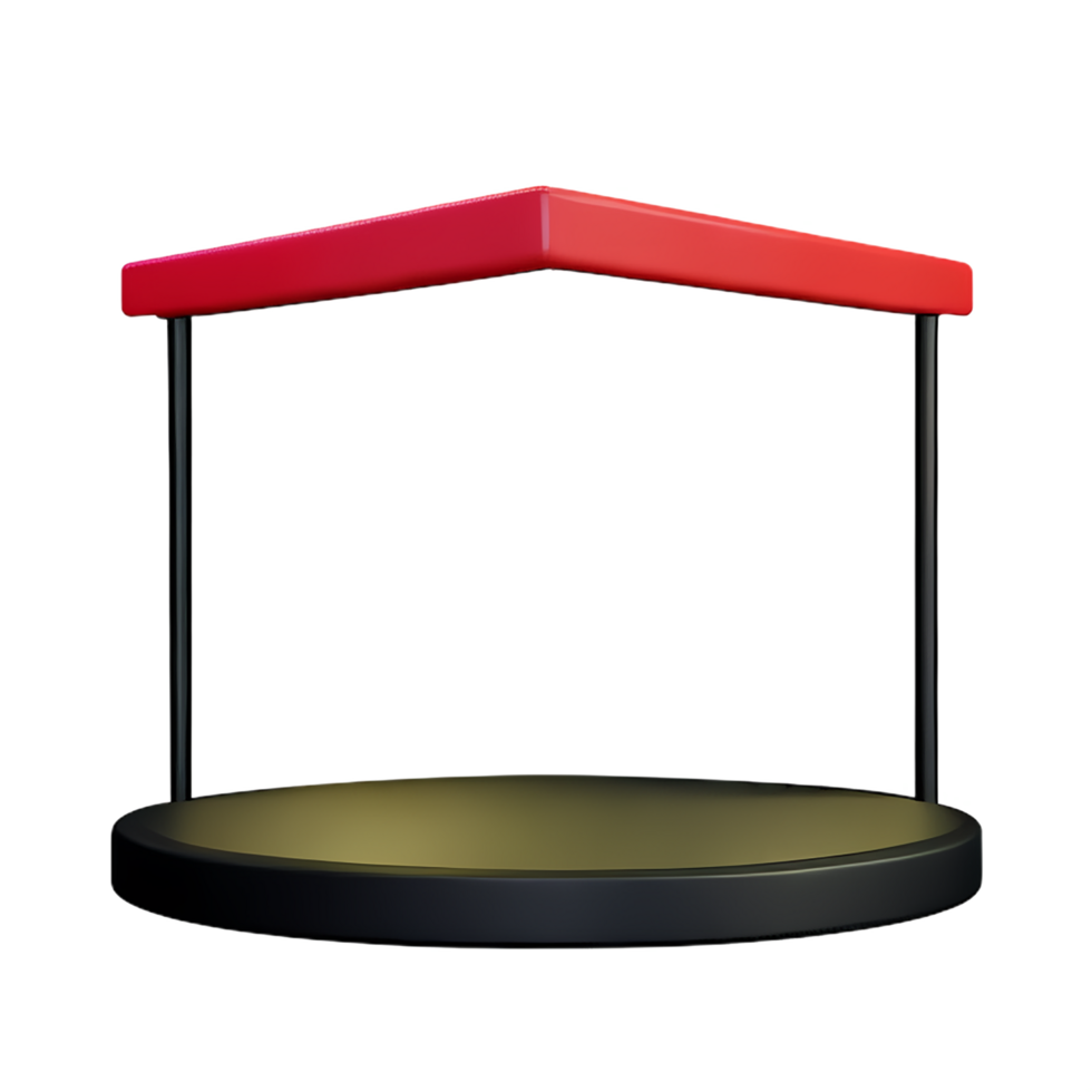 stage 3d rendering icon illustration png