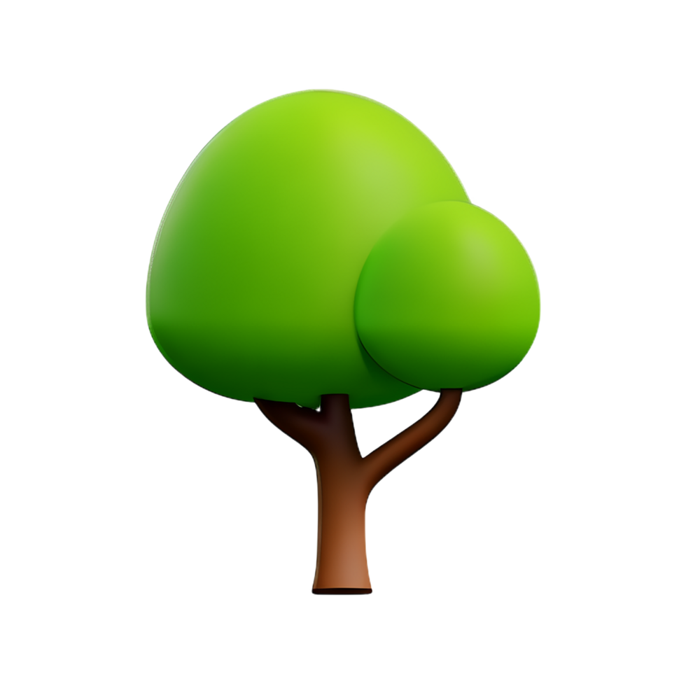 bush 3d rendering icon illustration png