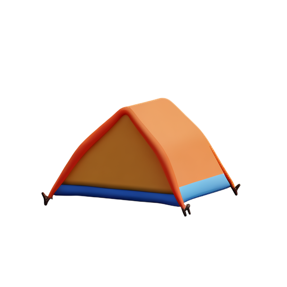 camping 3d rendering icon illustration png