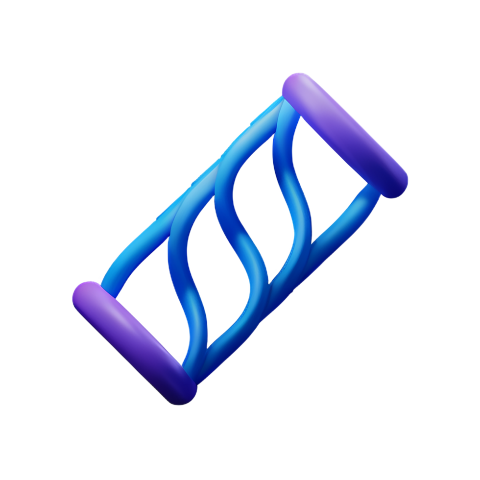 dna 3d Renderização ícone ilustração png