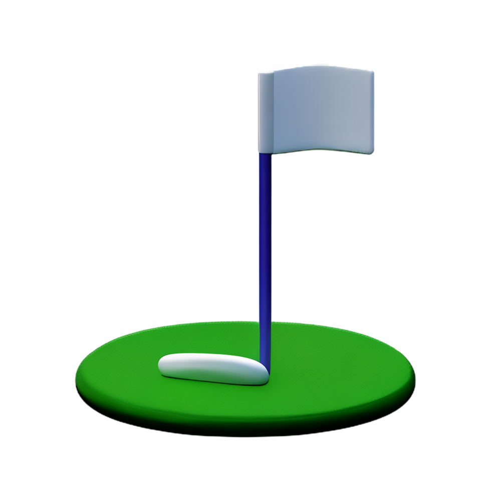 golf 3d rendering icon illustration png