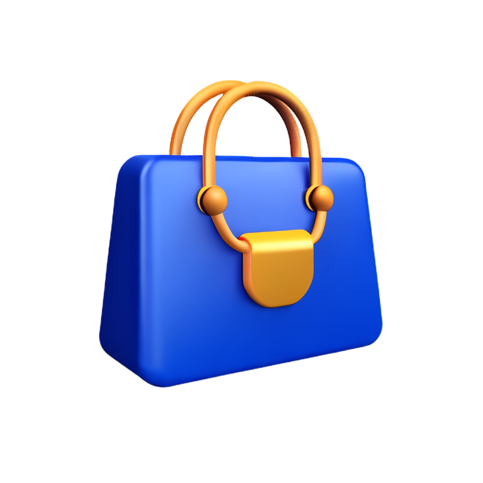 bag 3d rendering icon illustration png