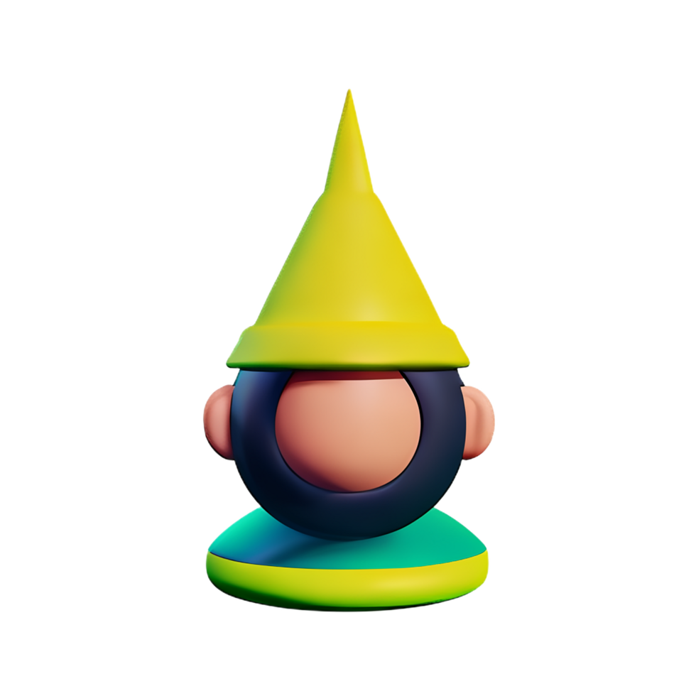 Gnome 3d rendering icon illustration png