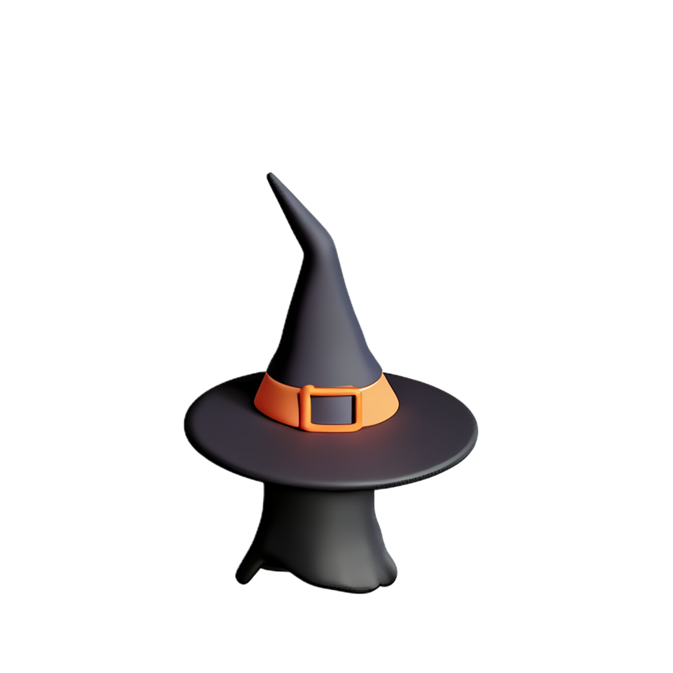 witch 3d rendering icon illustration png