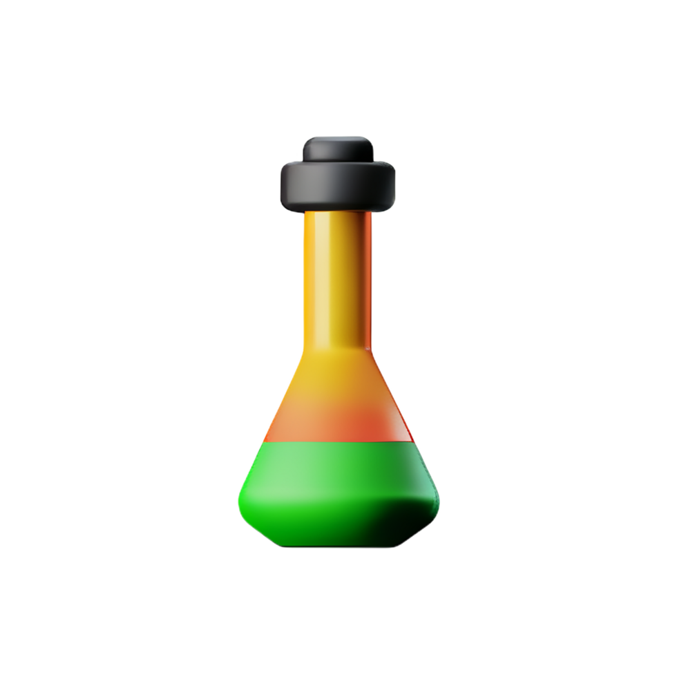 química 3d representación icono ilustración png