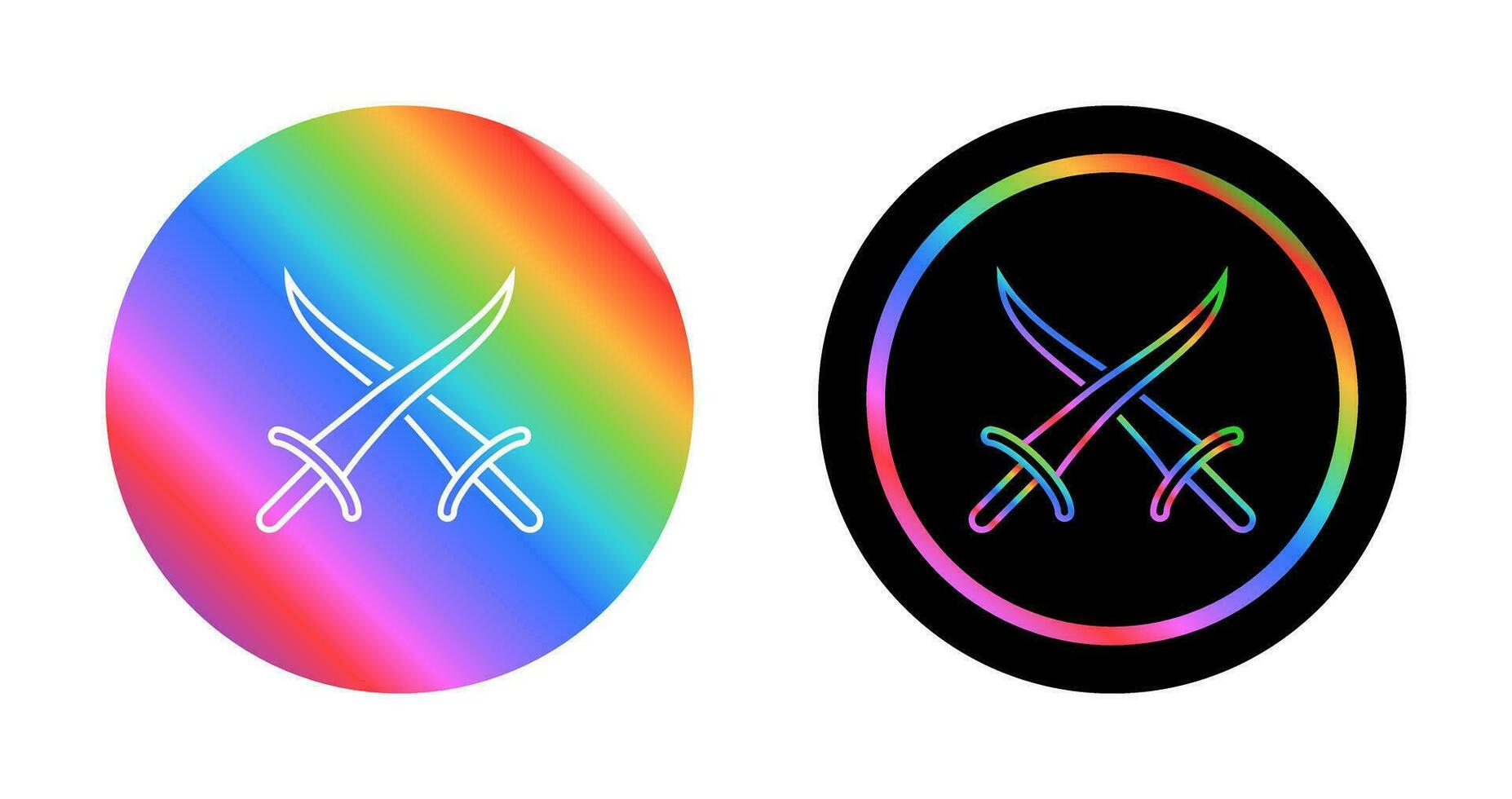 Sword Fighting Vector Icon