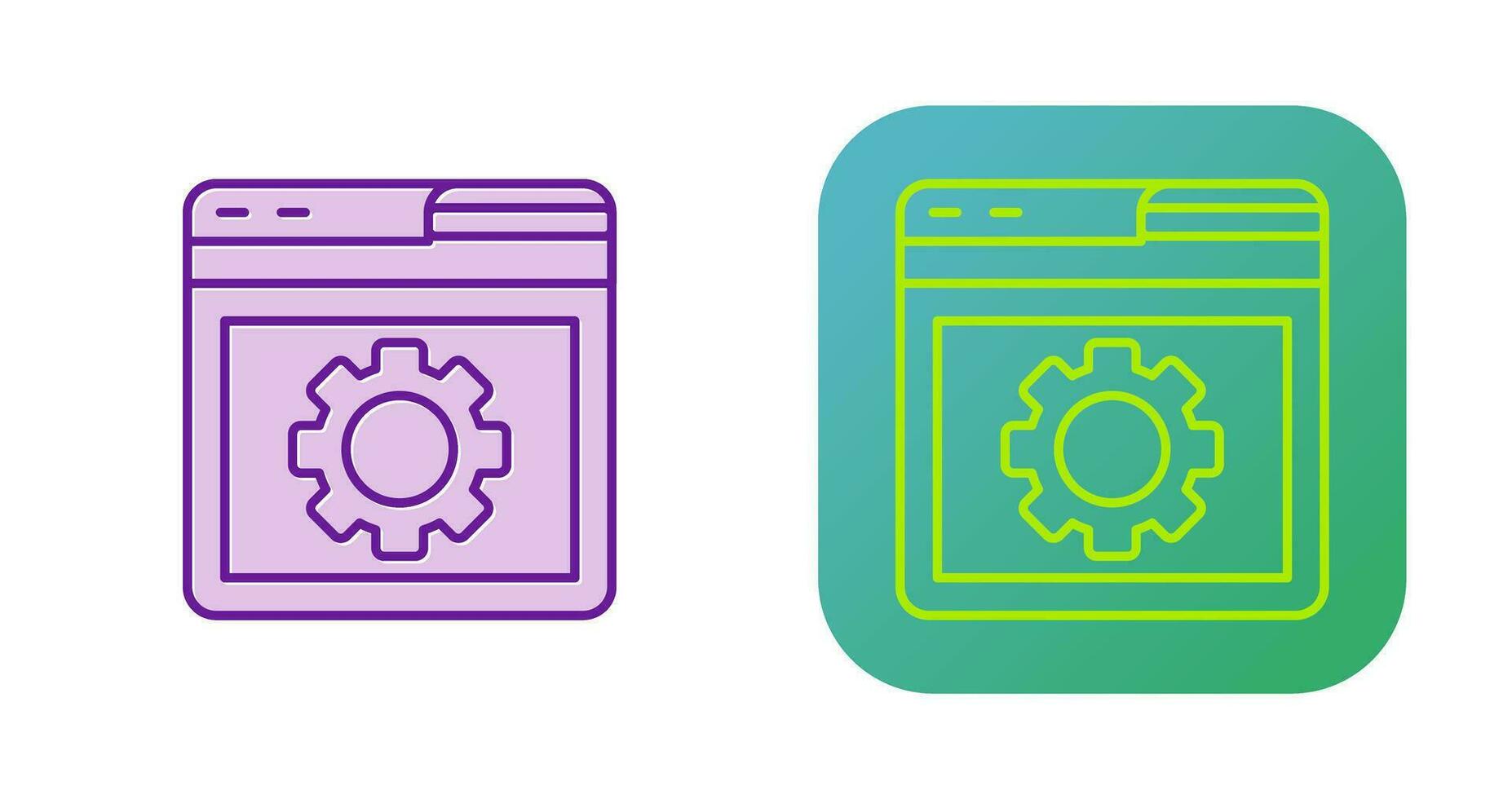 Browser Setting Vector Icon