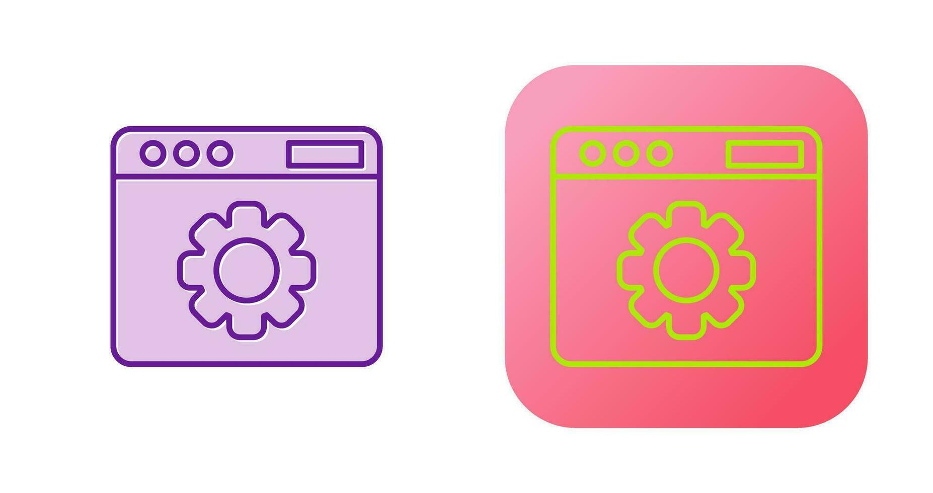 Web Settings Vector Icon