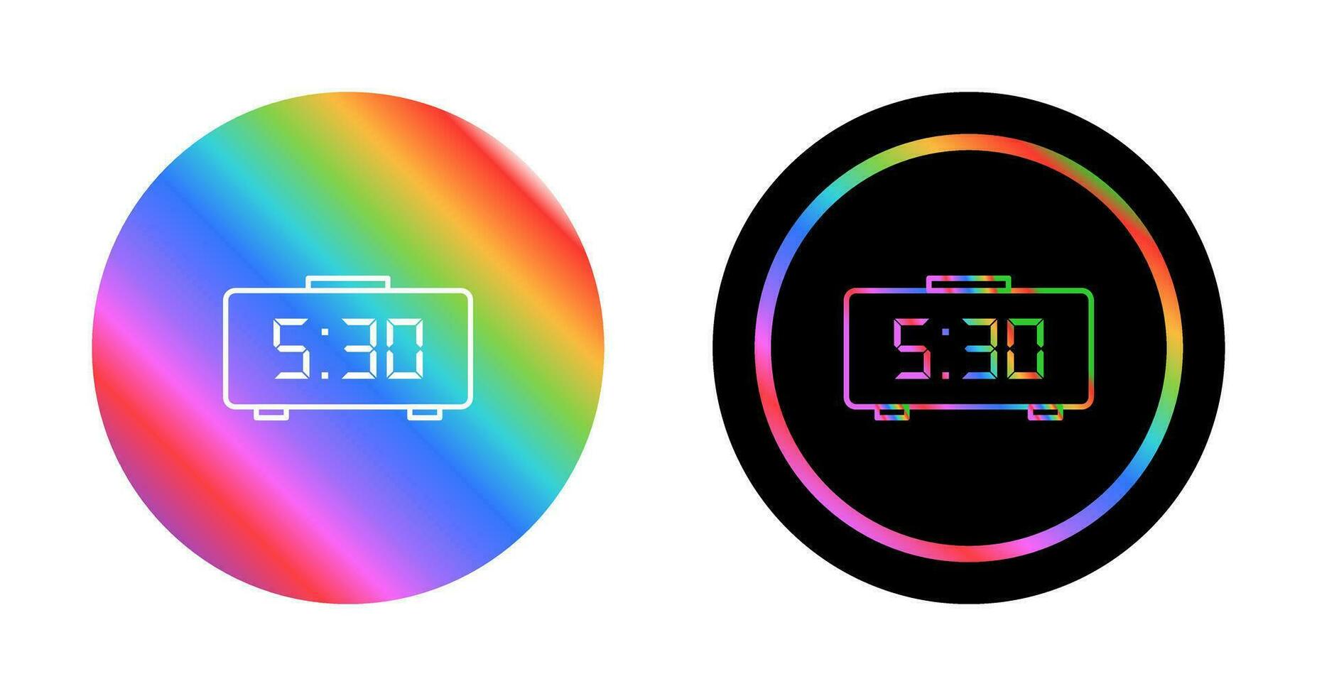 Digital Clock Vector Icon
