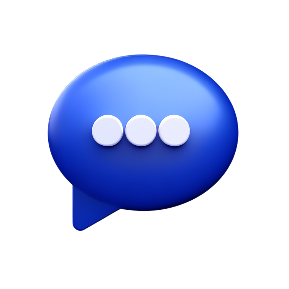 chat 3d rendering icon illustration png