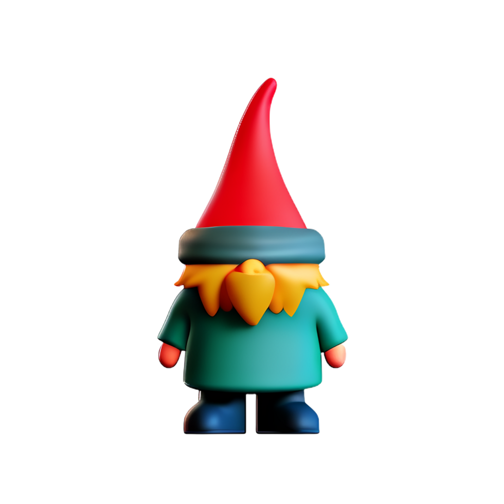 Gnome 3d rendering icon illustration png