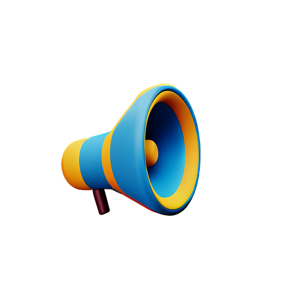 speaker 3d rendering icon illustration png
