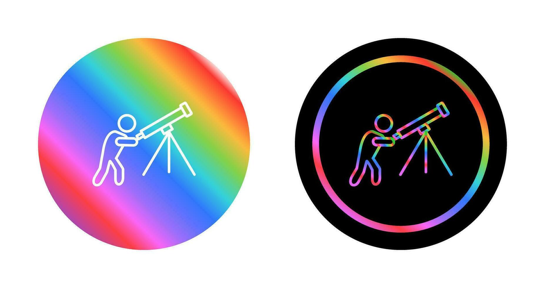 Adjusting Telescope Vector Icon