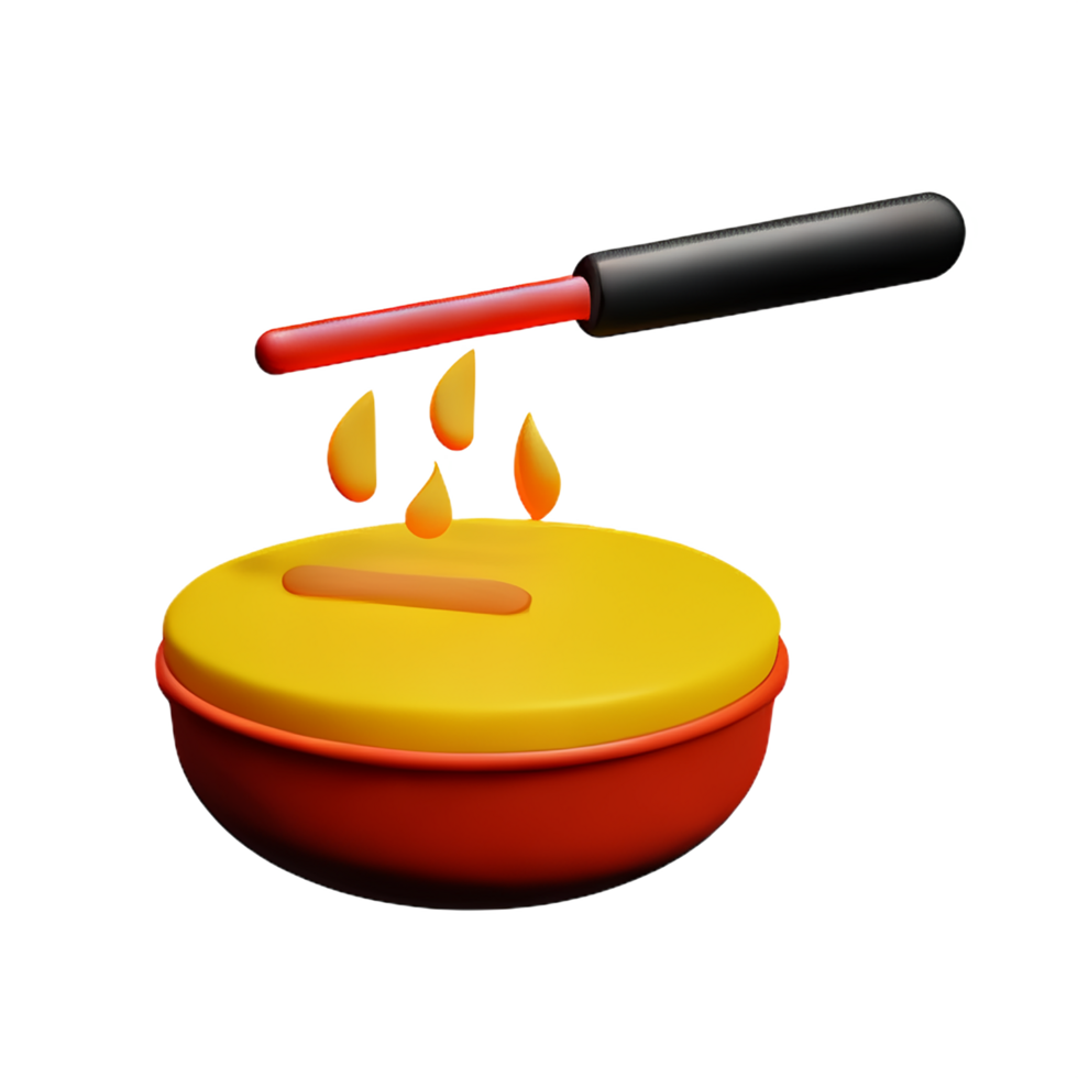 cooking 3d rendering icon illustration png