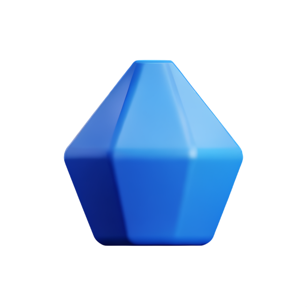 crystal 3d rendering icon illustration png