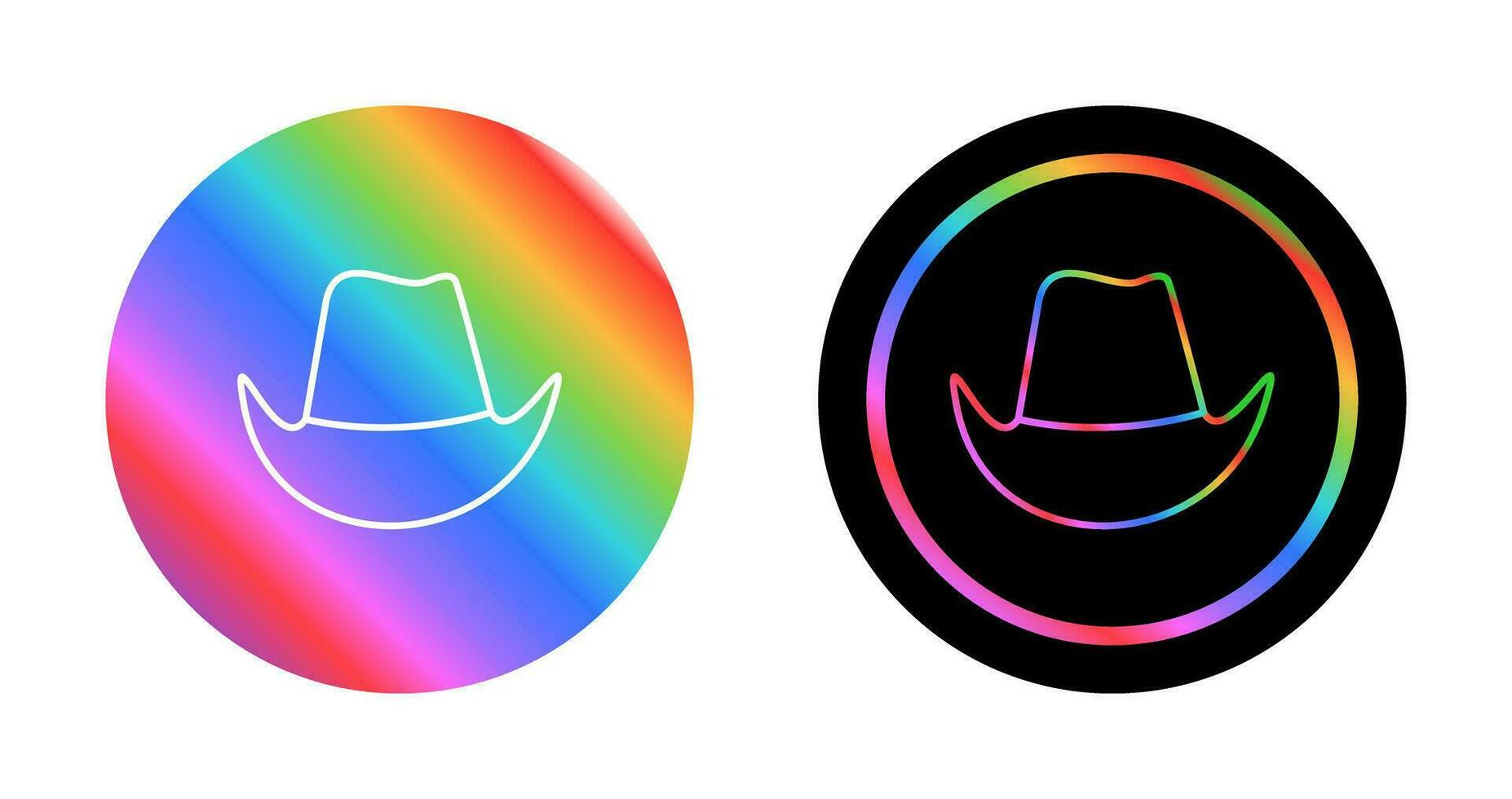 icono de vector de sombrero de vaquero