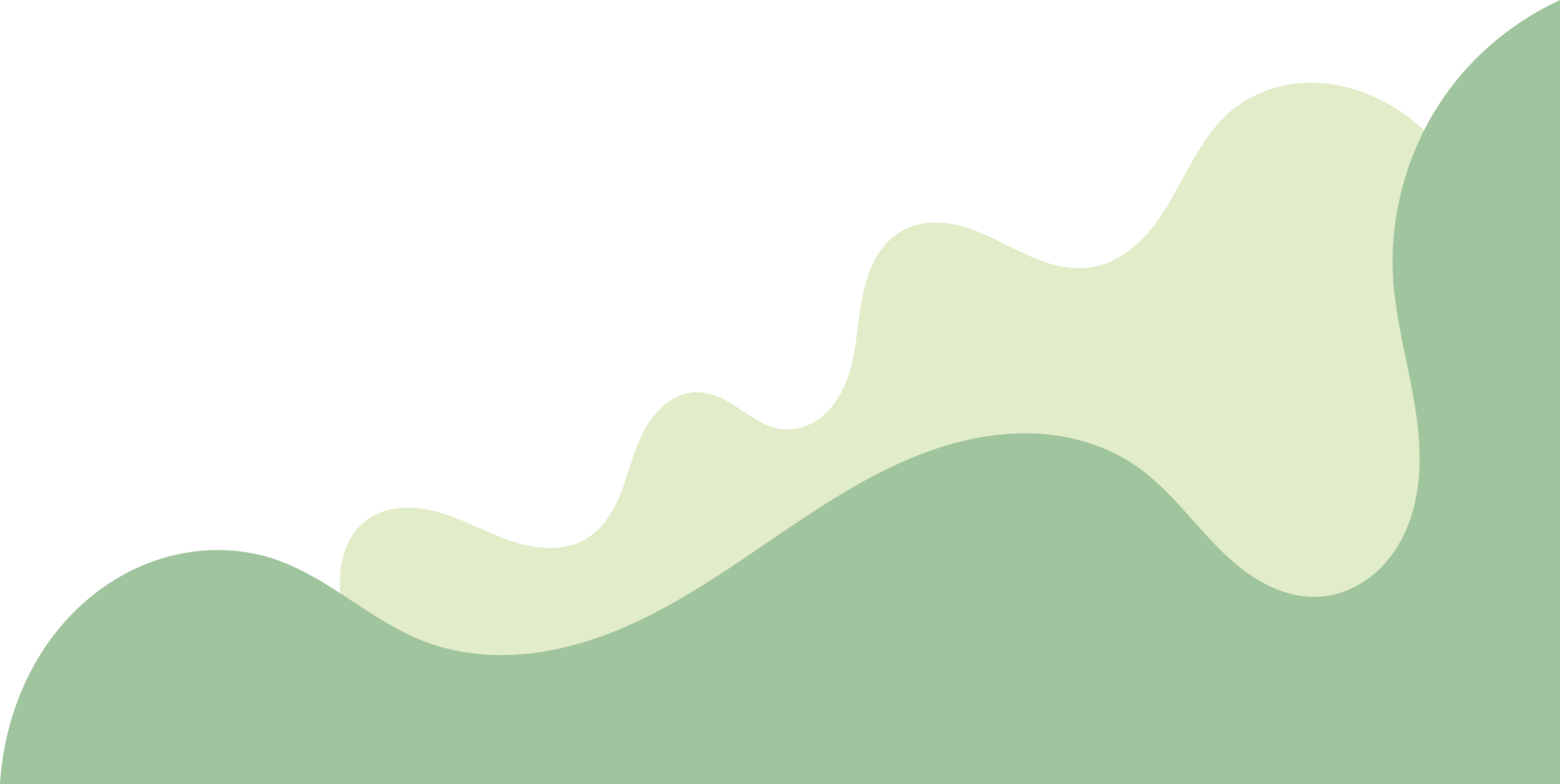 sage wavy corner. fluid corner illustration suitable for background, layout, banner. png