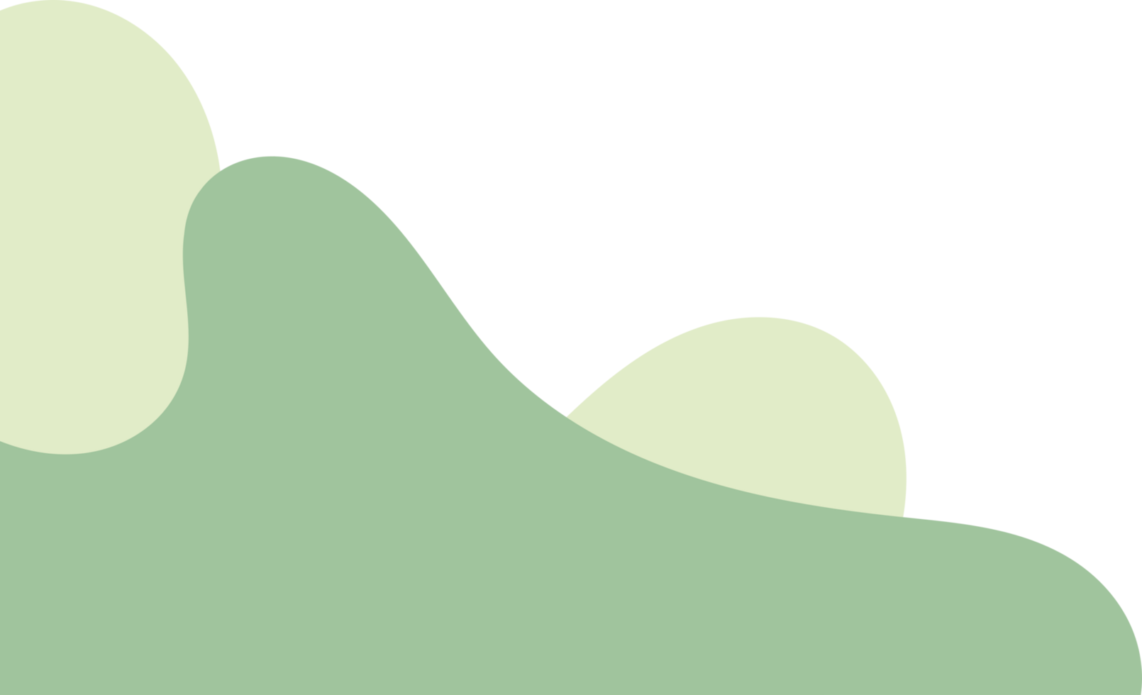 sage wavy corner. fluid corner illustration suitable for background, layout, banner. png