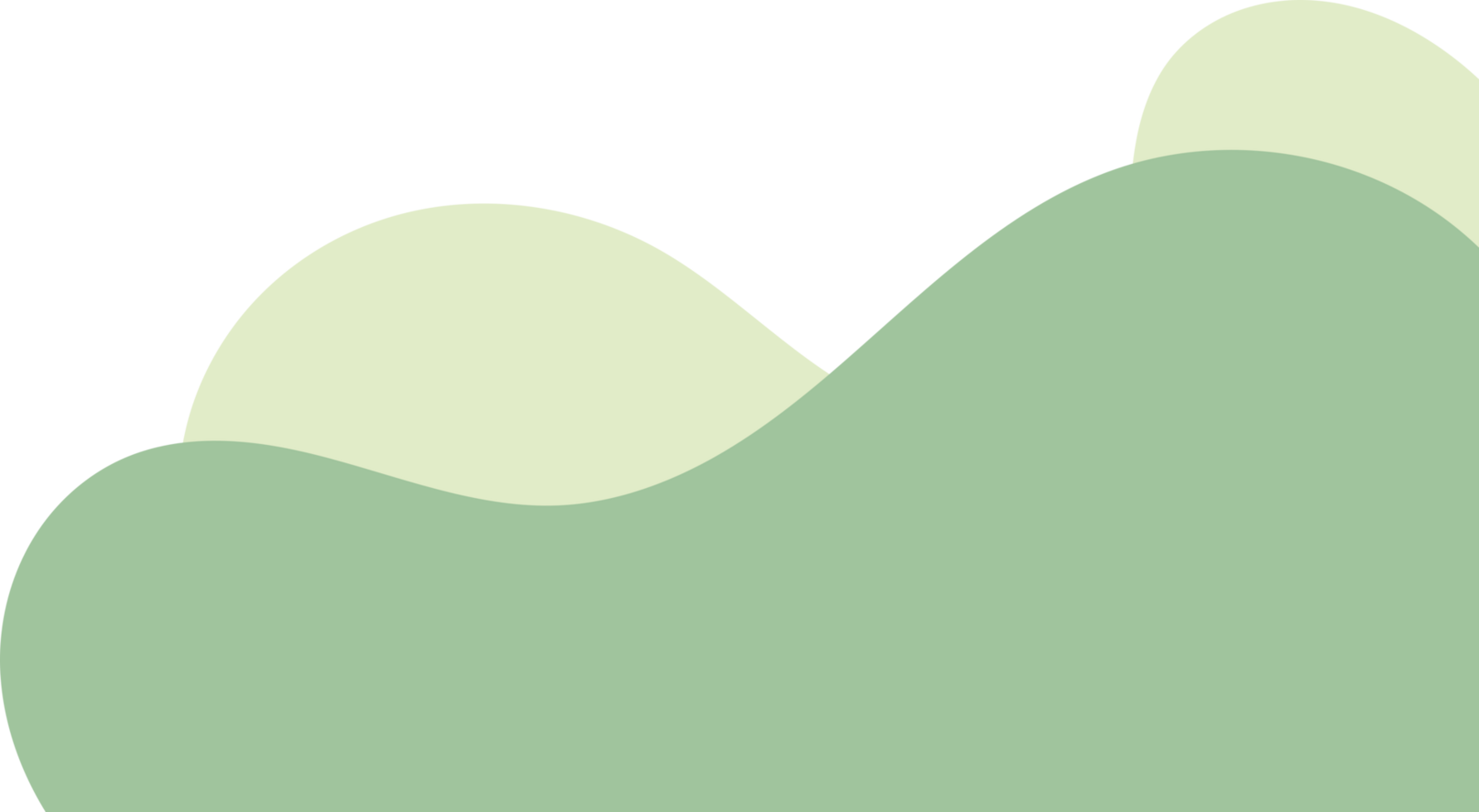 sage wavy corner. fluid corner illustration suitable for background, layout, banner. png